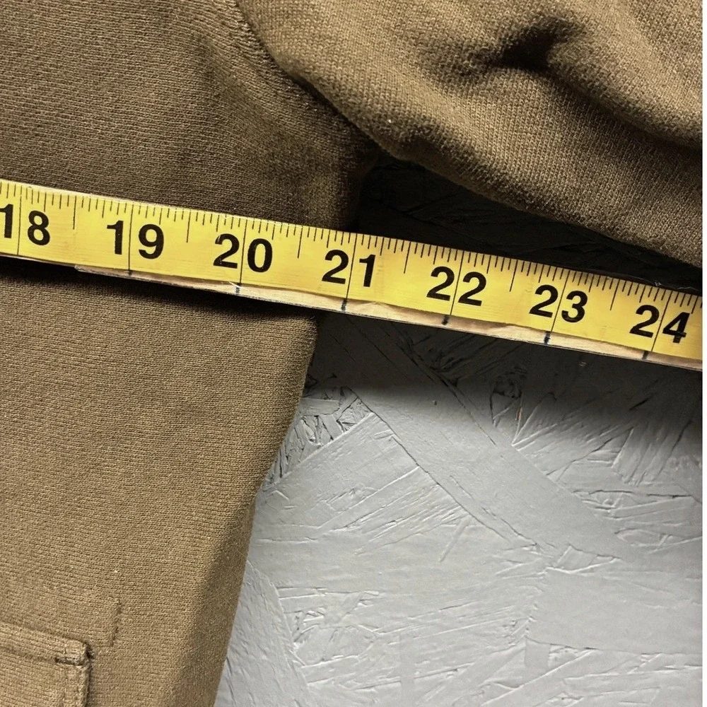 Banana Republic Full Zip Utility Hoodie Jacket Mens M Brown Gorpcore Fall